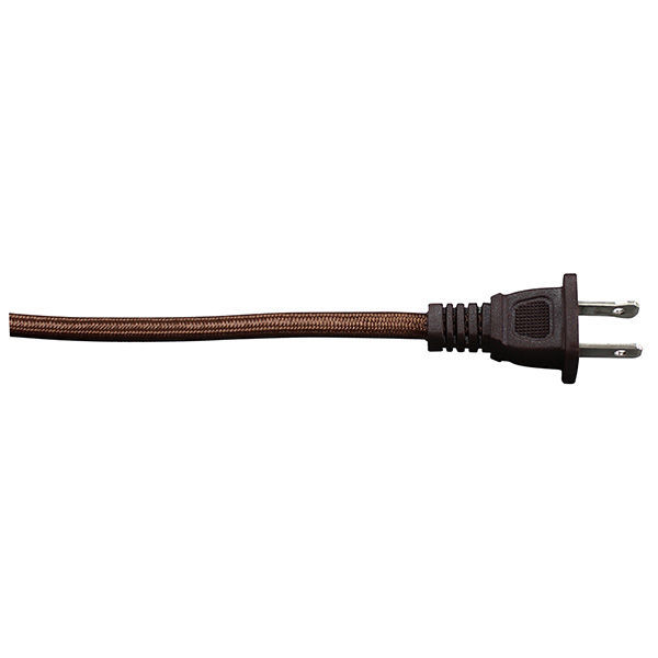 Rayon Covered Lamp Cord Set - Brown - 8 ft. Image