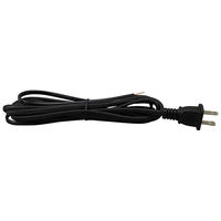 Rayon Covered Lamp Cord Set - Black - SPT-1 - 8 ft. Length - PLT Solutions 56-1830-50