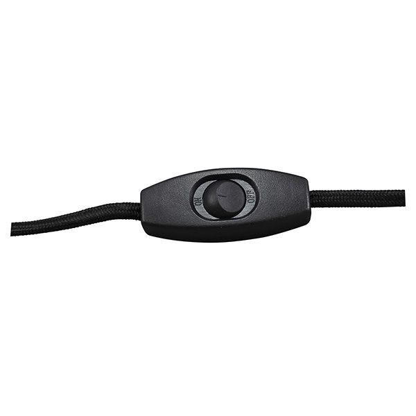 Rayon Covered Lamp Cord Set - Black - 12 ft. Image
