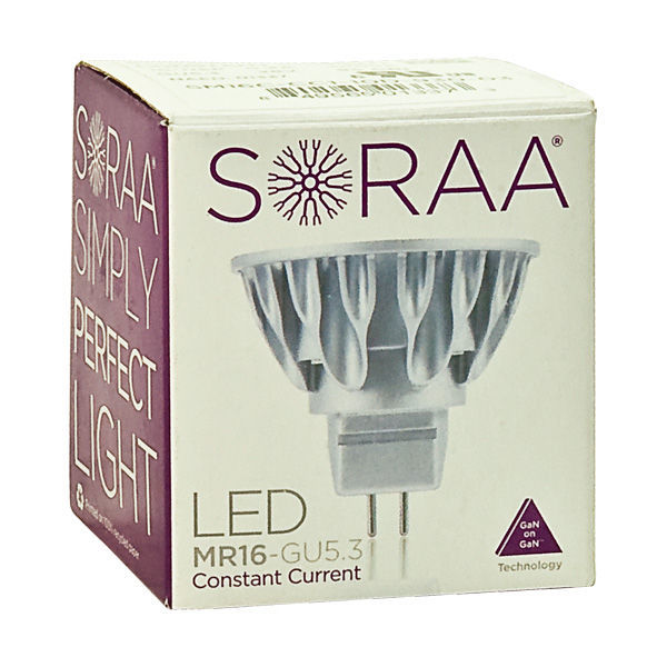 Soraa 01337 - 8 Watt - LED - MR16 - 50 Watt Equal - Constant Current Driver Required Image