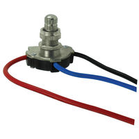 3 Way Turn Knob - On/Off Canopy Switch - 6 Amp - Double Circuit - Nickel - 125 Volt - PLT Solutions 55-3301-20