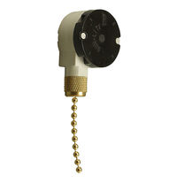 3 Way Pull Chain - On/Off Canopy Switch - 6 Amp - Double Circuit - Polished Brass - 125 Volt - PLT Solution 55-0321-10
