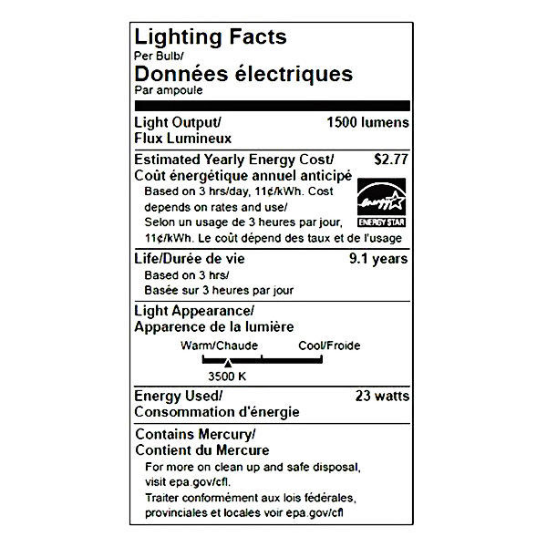 T3 Spiral CFL - 23 Watt - 100W Equal - 3500K Halogen White Image