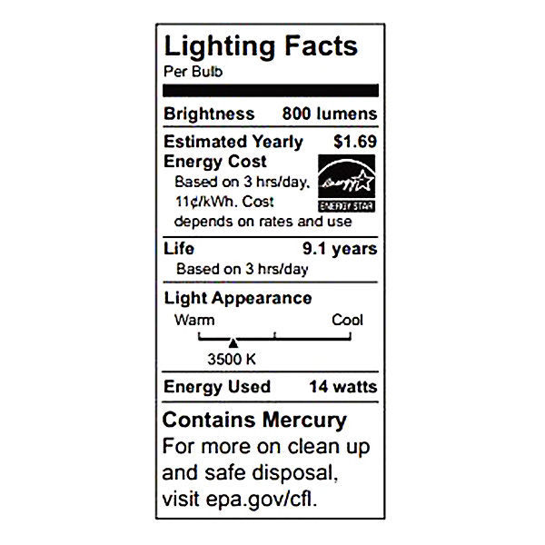 T3 CFL - 14 Watt - 60W Equal - 3500K Halogen White Image