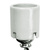 Medium Base Socket - Keyless - White Porcelain Thumbnail