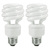 Spiral CFL - 19 Watt - 75 Watt Equal - Incandescent Match - 2 Pack Thumbnail