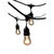 48 ft. Patio String Lights - S14 - Black Wire - 15 Sockets Thumbnail