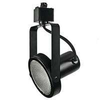 Track Light Fixture - Gimbal Ring - Black - Operates 75 Watt PAR30 - L-Style Track Compatible - 120 Volt - Nora NTH-107B/A/L