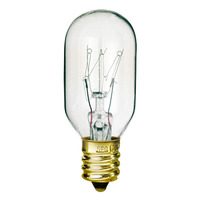 15 Watt - Clear - Incandescent T7 Light Bulb - 10 Pack - Candelabra Brass Base - 130 Volt - Satco S3905