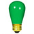 11 Watt - S14 Light Bulb - Opaque Green - 4 Pack Thumbnail