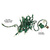 11 ft. - Green Wire - Christmas Mini Light String - (35) Clear Bulbs - 3 in. Bulb Spacing Thumbnail