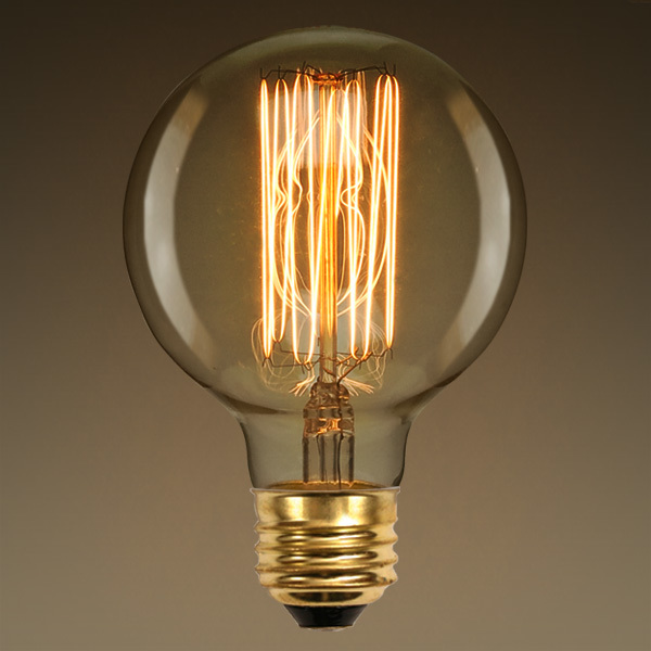 G30 Vintage Antique Light Bulb - Victorian Style - 40W