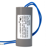 400VAC - Dry Film Capacitor for HID Lighting - 10uf - Plastic Round Case - Aerovox D83W4010M01H