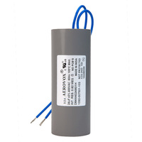 400VAC - Dry Film Capacitor for HID Lighting - 24uf - Plastic Round Case - Aerovox D84W4024M01H