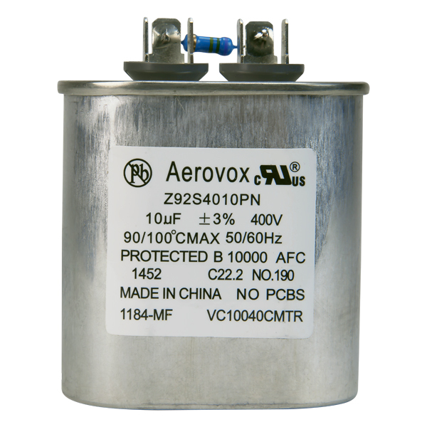 Oil HID Lighting Capacitor, 400VAC, Aerovox Z92S4010PN