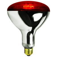 250 Watt - R40 - IR Heat Lamp - Red - 5,000 Life Hours - Satco S4998