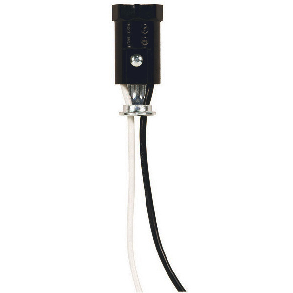 2 Pack - Phenolic Candelabra Socket with Leads Image