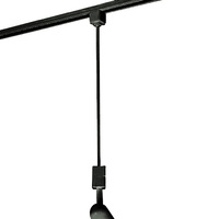 Nora NT-323B - Black - 24 in. Extension Rod - Single or Dual Circuit - Compatible with Halo Track