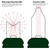 LED Mini Light Stringer - 25 ft. - (50) LEDs - Red - 6 in. Bulb Spacing - Green Wire Thumbnail