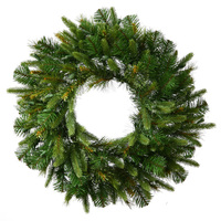 7 ft. Christmas Wreath - 936 Realistic Molded Tips - Cashmere Pine - Unlit - Vickerman A118384