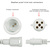 8 ft. Stringer - (96) Bulbs - LED - Cool White Wide Angle Meteor Shower Lights Thumbnail