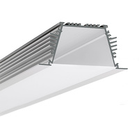 3.28 ft. Anodized Aluminum SEKODU Extrusion - For LED Tape Light and Strip Light Fixtures - Klus B6597