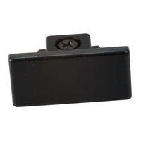 Nora NT-318B - Black - Dead End Cap - Single or Dual Circuit - Compatible with Halo Track