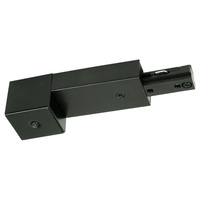 Nora NT-328B - Black - Live End Conduit Connector - Single Circuit - Compatible with Halo Track