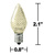 LED C7 - Warm White - 0.6 Watt - Candelabra Base - Faceted Finish Thumbnail