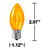 25 Pack - C9 - LED - Amber-Yellow - Smooth Finish Thumbnail