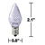 LED C7 - Cool White - Candelabra Base - Faceted Finish Thumbnail