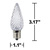 LED C9 - Cool White - 0.66 Watt - Intermediate Base - Faceted Finish Thumbnail