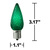 LED C9 - Green - Intermediate Base - Faceted Finish Thumbnail