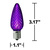 LED C9 - Purple - Intermediate Base - Faceted Finish Thumbnail