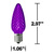 25 Pack - C9 - LED - Purple - Faceted Finish Thumbnail