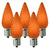 25 Pack - C9 - LED - Amber-Orange - Faceted Finish Thumbnail