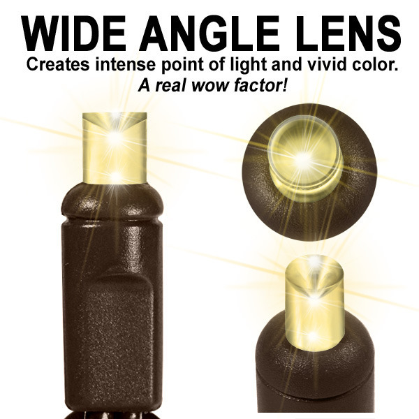 13 ft. String Lights - (50) Wide Angle LEDs - Warm White Image