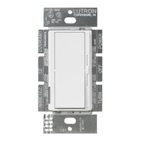 Lutron DV603PWH White 3Way Incandescent Dimmer