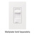 Lutron Skylark Contour CT-603PG-WH - 600 Watt Max. - Incandescent Preset Dimmer Thumbnail