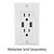 USB Dual Charger Receptacle - White Thumbnail