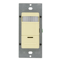 Occupancy Self-Adaptive Sensor - Passive Infrared (PIR) - Ivory - 1800 Watt Maximum - 120/230/277 Volt - Leviton ODS15-IDI