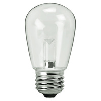 LED S14 Bulb - 1.5 Watt - 11 Watt Equal - 35 Lumens - 2700 Kelvin - Incandescent Match  - Clear - 120 Volt - Halco 80522