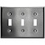 Toggle Wall Plate - Stainless Steel - 3 Gang Thumbnail