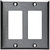 Decorator Wall Plate - Stainless Steel - 2 Gang Thumbnail