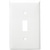 Toggle Wall Plate - White - 1 Gang Thumbnail