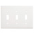 Toggle Wall Plate - White - 3 Gang Thumbnail