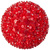 LED - 7.5 in. dia. Red Starlight Sphere - Utilizes 100 Wide Angle LED Lights Thumbnail