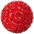 LED - 7.5 in. dia. Red Starlight Sphere - Utilizes 100 Wide Angle LED Lights Thumbnail