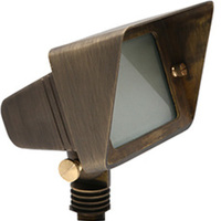 Flood Light Fixture - 12 Volt - 45 Deg. Beam Angle -  Bronze Housing - For Use with JC-G4 Bulbs