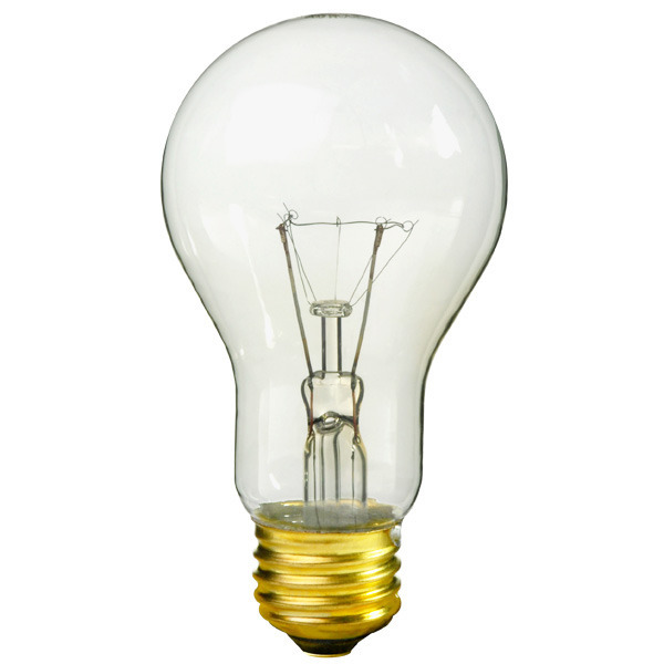 75 Watt - A19 - Rough Service - Clear - 10,000 Life Hours Image